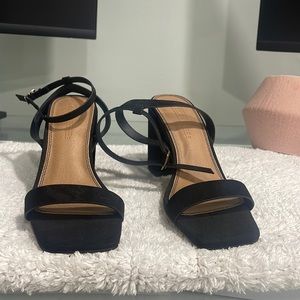 ASOS black heel sandal